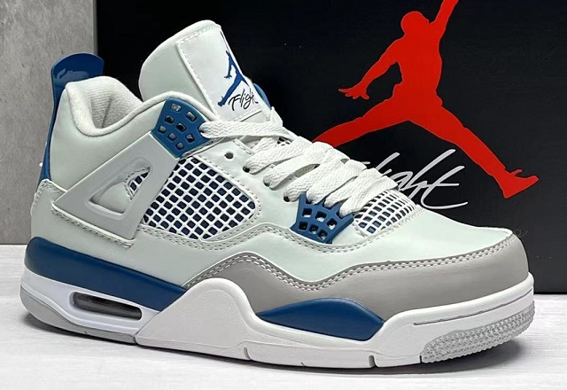 Air Jordan 4 Cement 2024 Military Blue